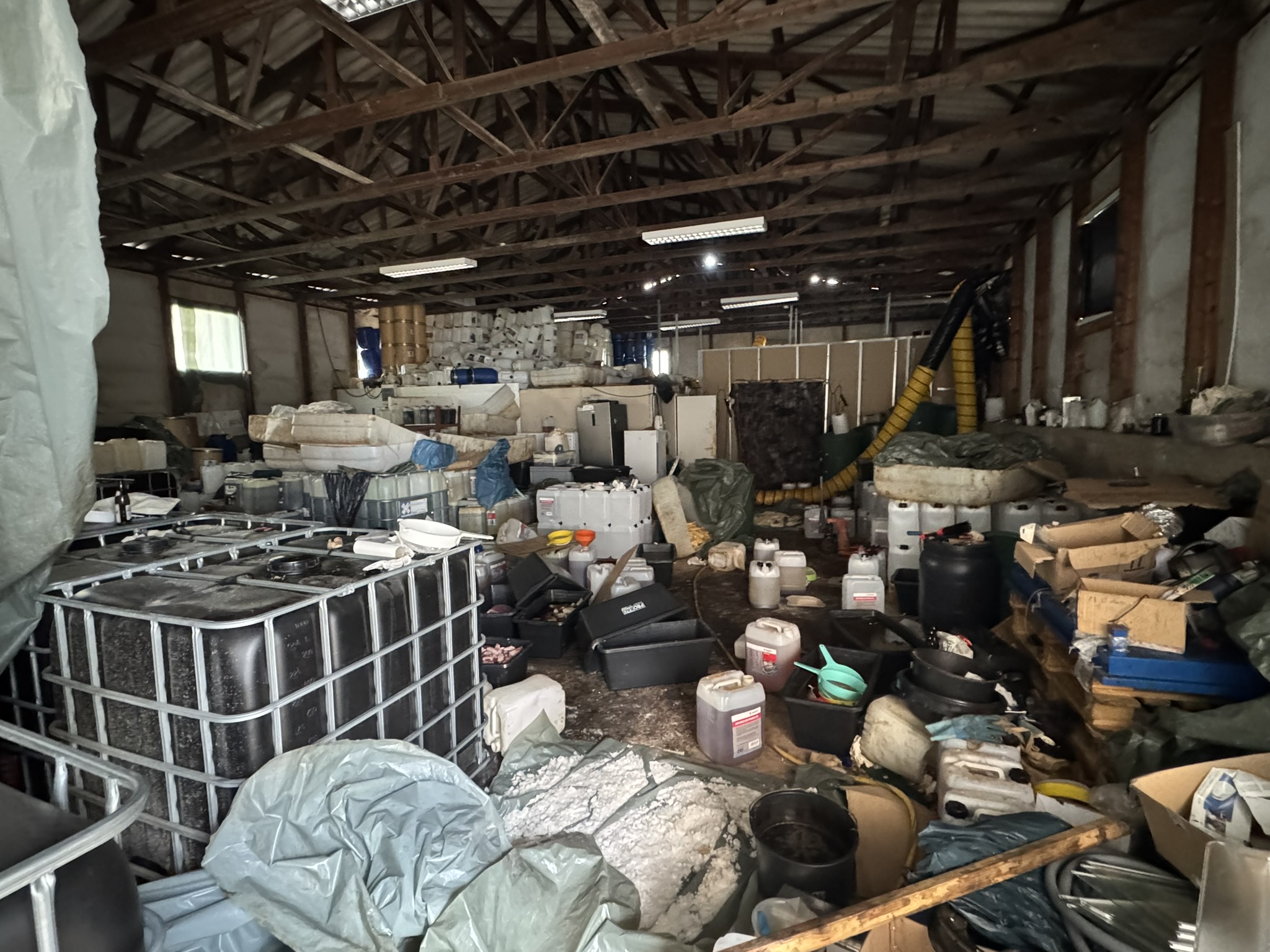 Blick in die Lagerhalle