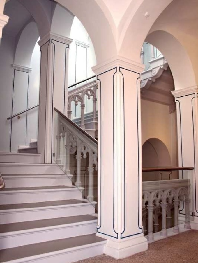 Innenansichten des Dienstgebäudes - Treppenhaus zweites Obergeschoss